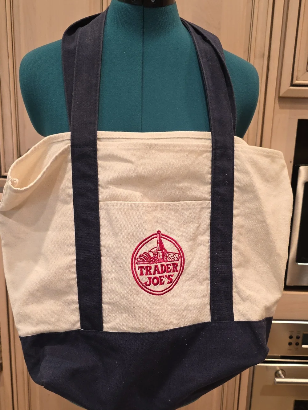 Trader Joe's Blue Canvas Tote
